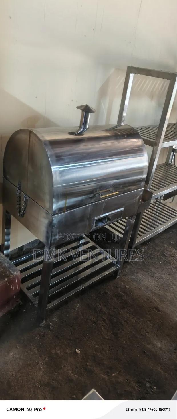 Eco Friendly Pure Stainless Closed Grill/Choma Barbecue