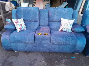 Blue Semi Recliner Seat