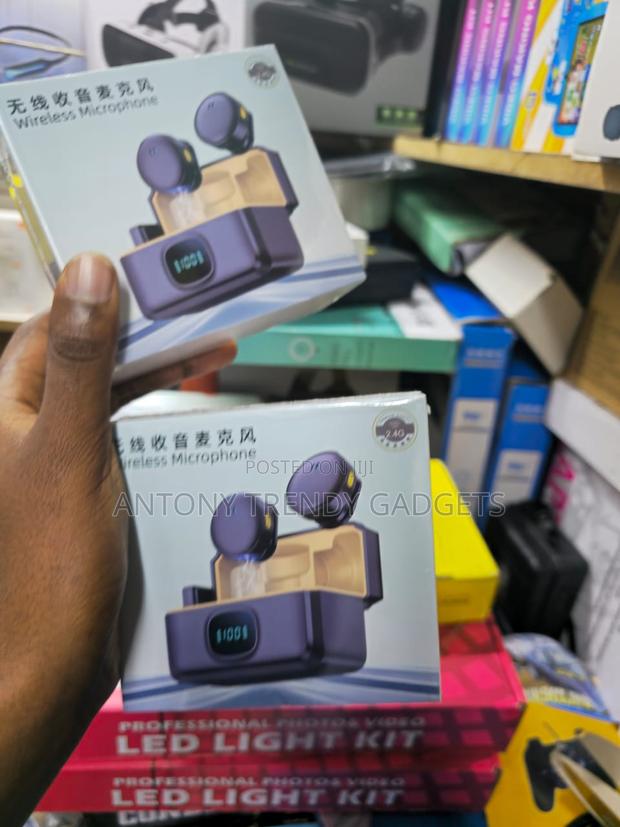 Q8 Dual Wireless Mic Magnetic Clip Type-C Lightning - thumbnail 3