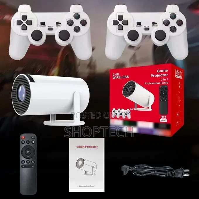Hy300 Android 13 Gaming Projector With Gaming Console