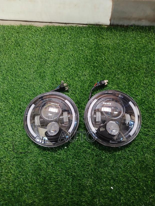Universal 7 Inch Led Jeep Headlights DRL Halo Offroad Lights