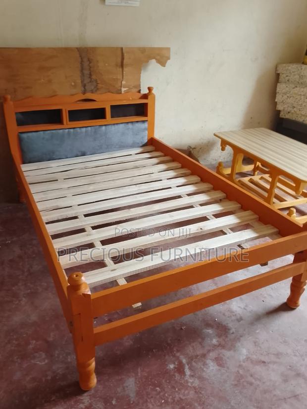 Brown Wood Bed 5x6