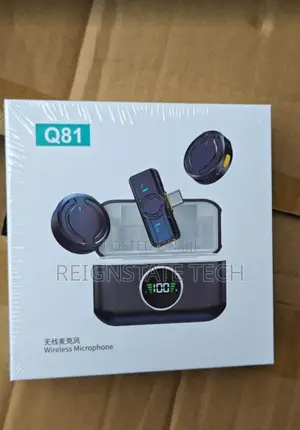 Q81 Wireless Microphone – Dual Mic With Charging Case