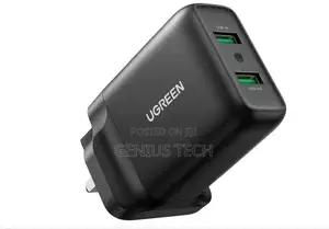 Ugreen Cd161 Usb Fast Charger Uk (Black) – Ug-70164
