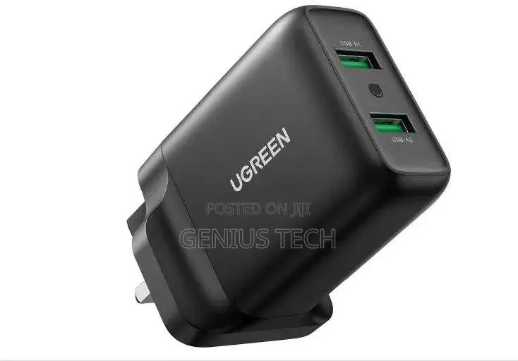 Ugreen Cd161 Usb Fast Charger Uk (Black) – Ug-70164
