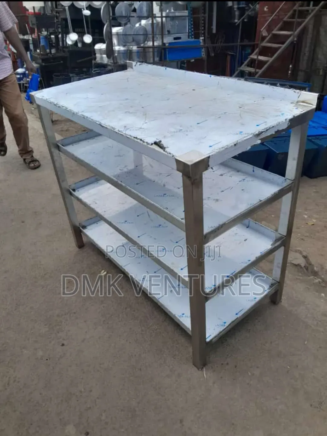 Four Tier 4x2 Ft Stainless Working Table Top