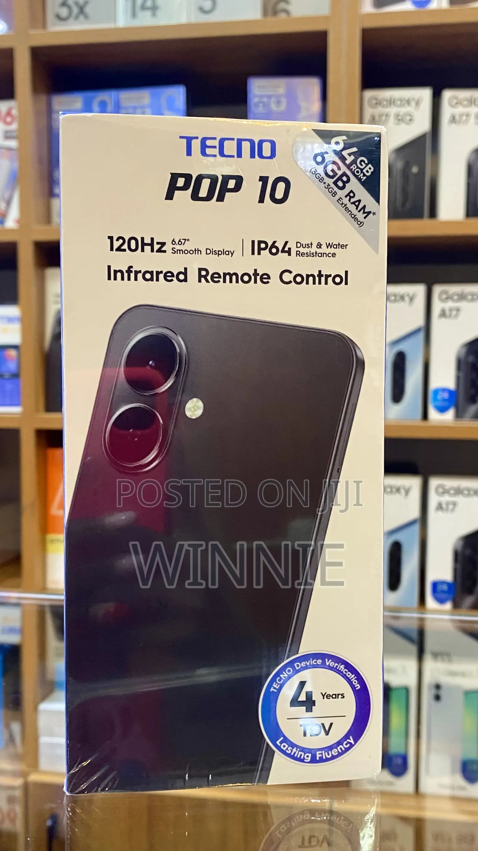 New Tecno Pop 10 64 GB Black