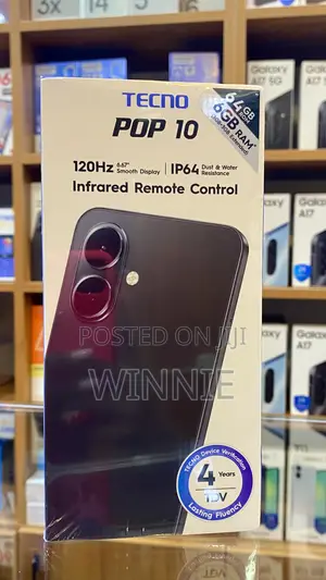 New Tecno Pop 10 64 GB Black