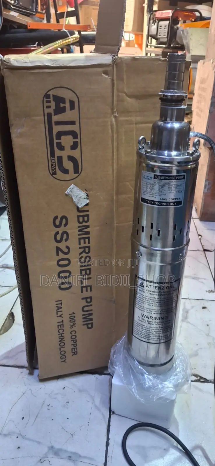 Ss2000 Aico Japan Deep Well Submersible Pump 2hp Head 150m 1" Outlet