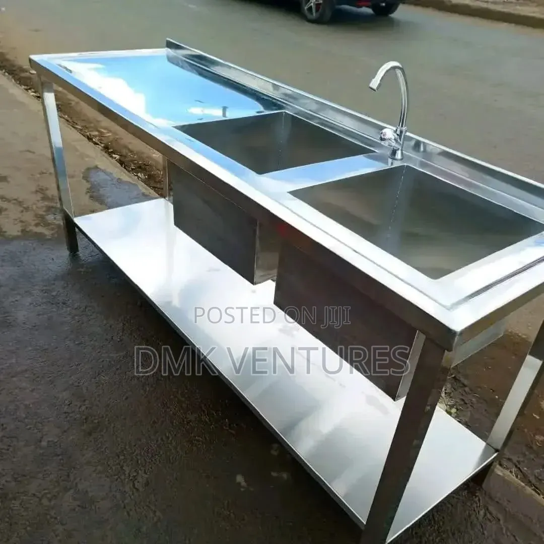 Eco Friendly Standized Stainless Steel Double Bowl Washing Sink