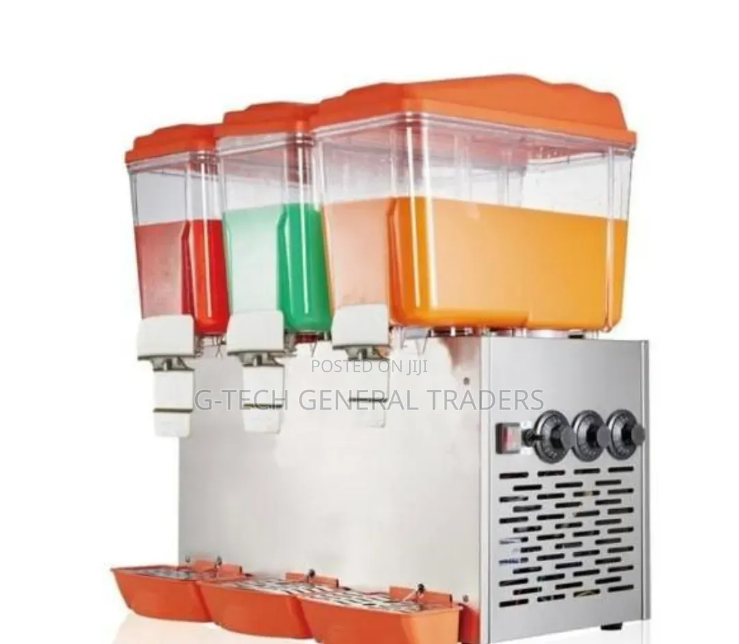 Commercial Juice Dispenser 330w 3 Slots 16litres Each