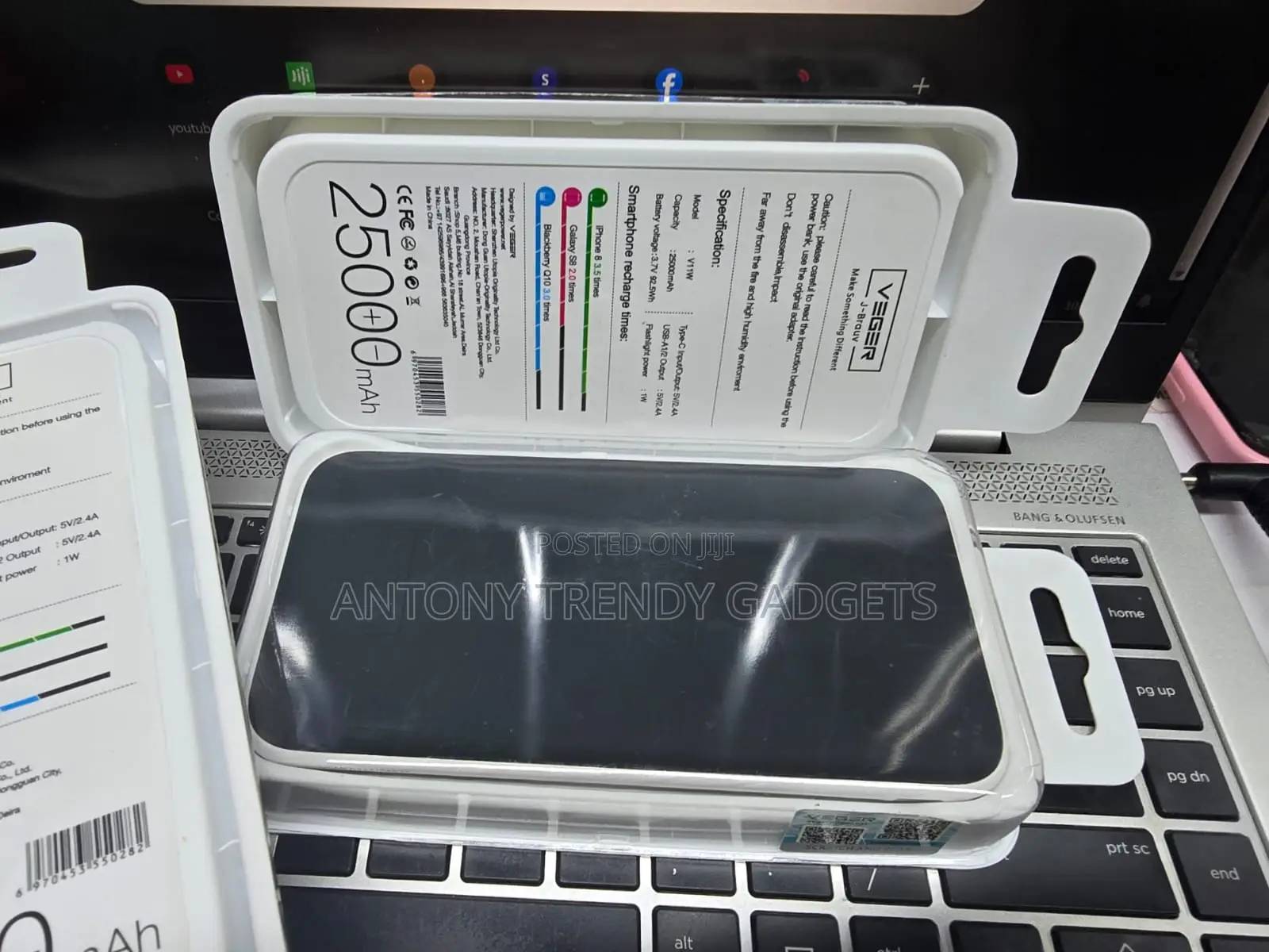 Veger V11w Fast Charging Power Bank With Safety Protection