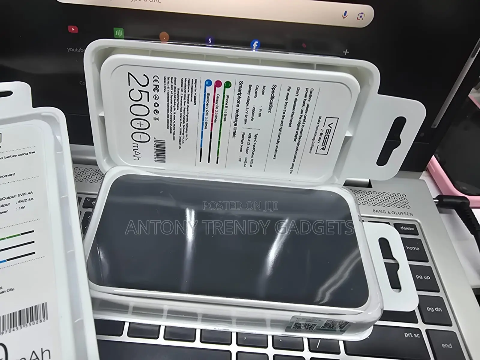 Veger V11w Fast Charging Power Bank With Safety Protection