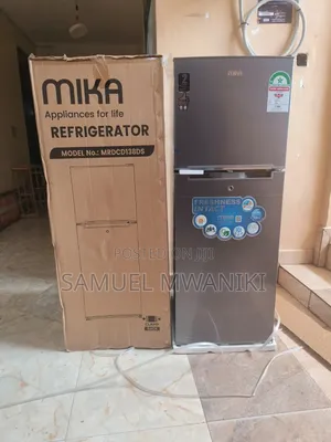 Mika Fridge 138 Liters Double Door Top Mount Freezer Defrost