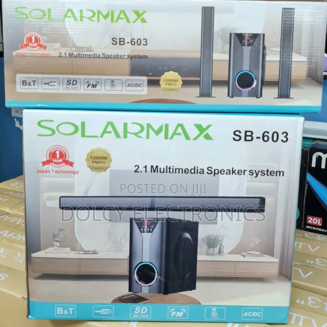 Solarmax Sb-603 2.1 Multimedia Speaker System