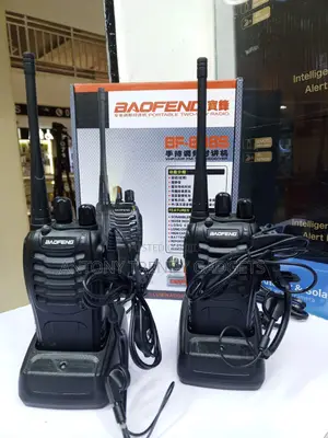Bf-888s Rechargeable Walkie Talkie Flashlight Alarm Radio