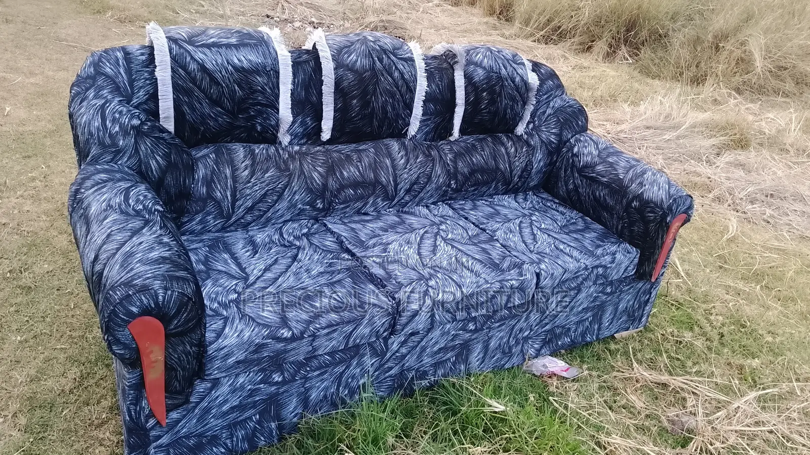 Grey Permanent Sofa Seat