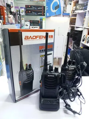 Pair of Baofeng Bf-888s Walkie Talkie Rechargeable Radios