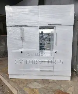 Modern White Closed Wardrobe