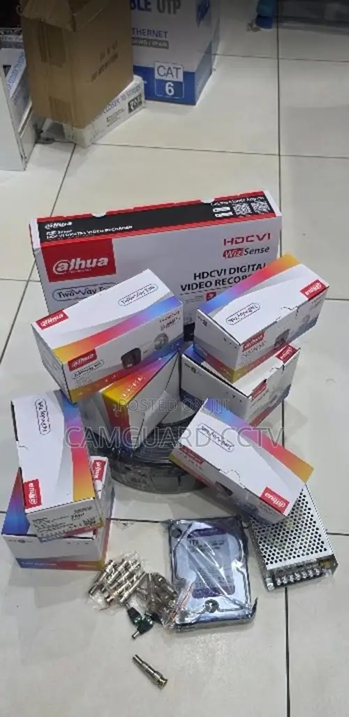 Dahua 4ch DVR Kit With Full Color Cameras and 50m Cable