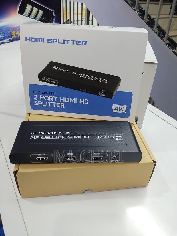 2 Way Hdmi Splitter 1x2 Uhd Display Adapter