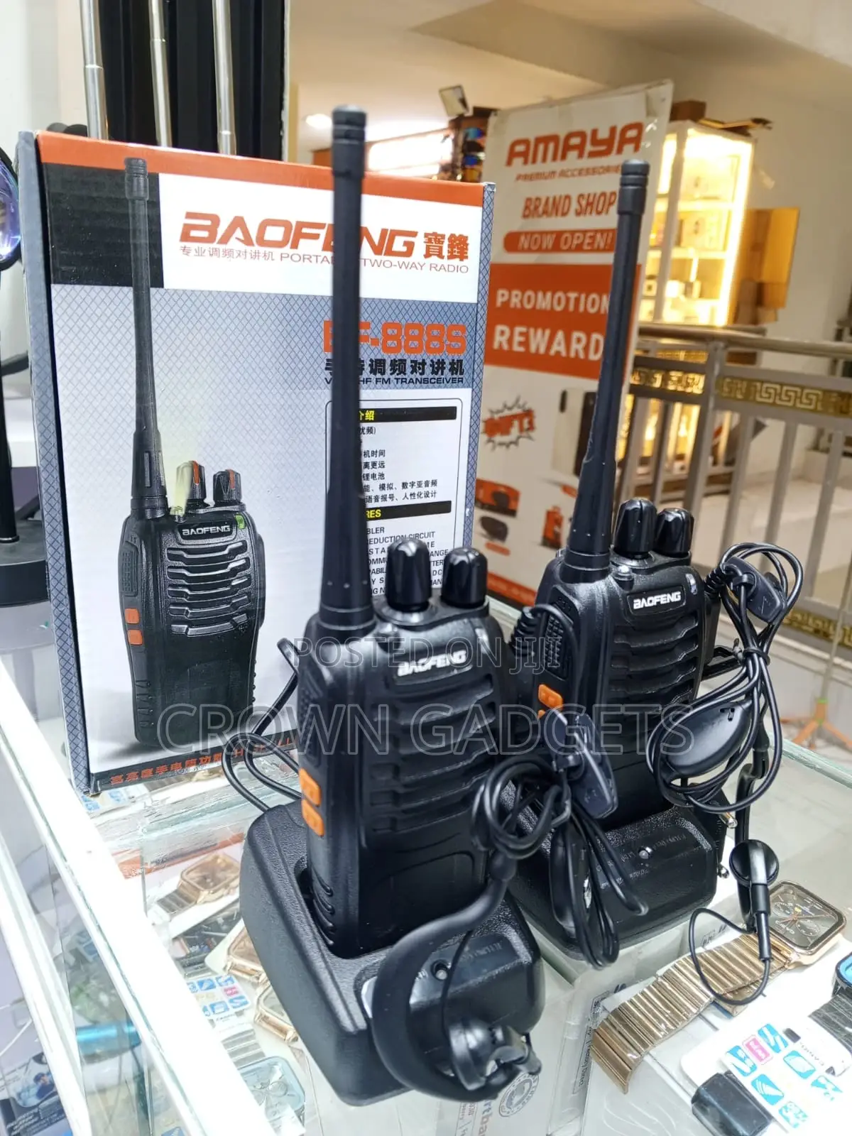 Baofeng Bf-888s Portable Uhf Radio With Earpiece Set