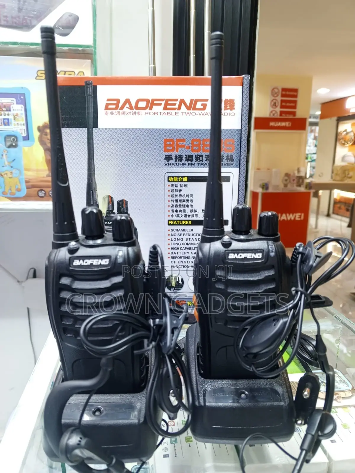 Baofeng Bf-888s Portable Uhf Radio With Earpiece Set