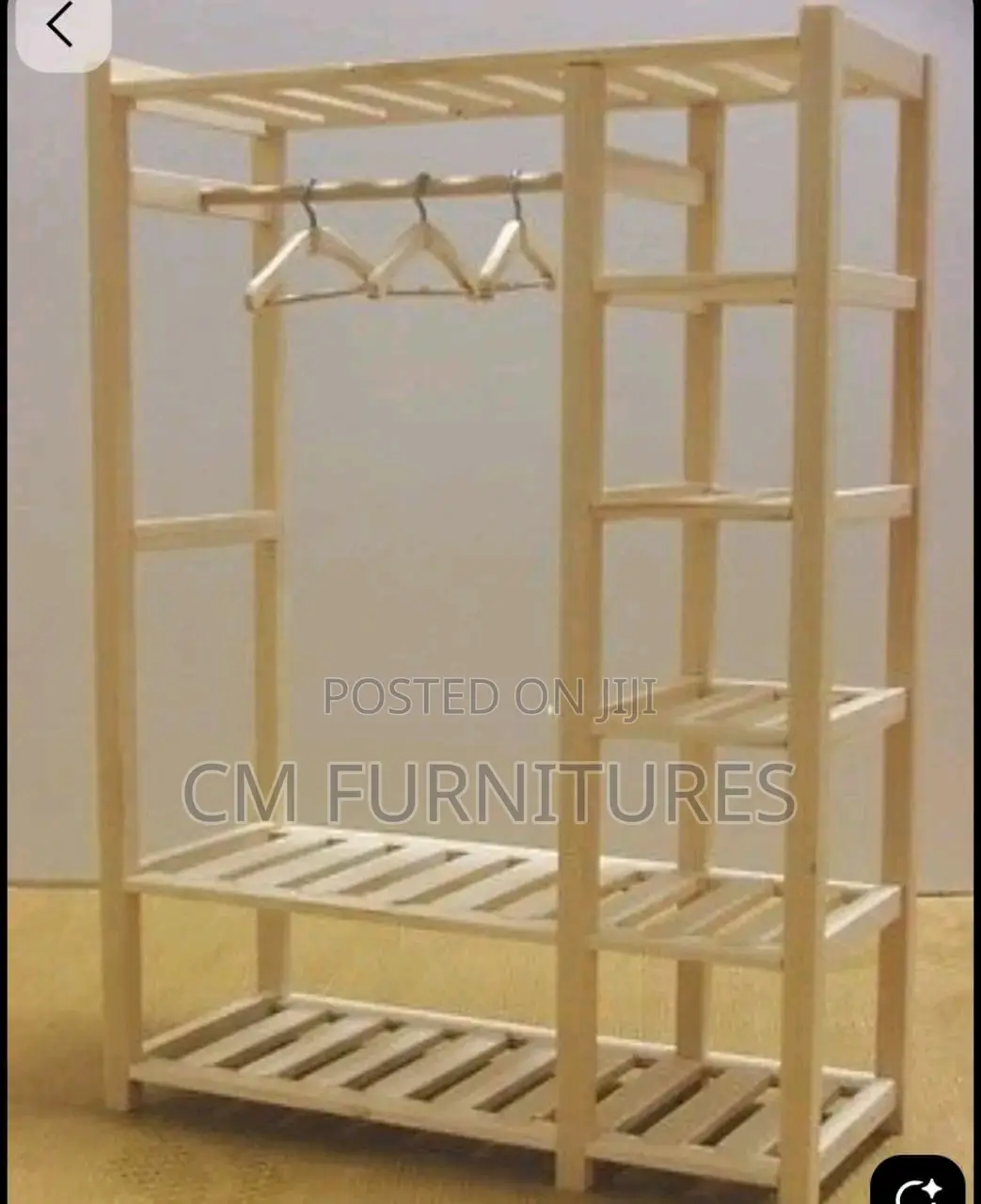 Cream Open Shoe Rack