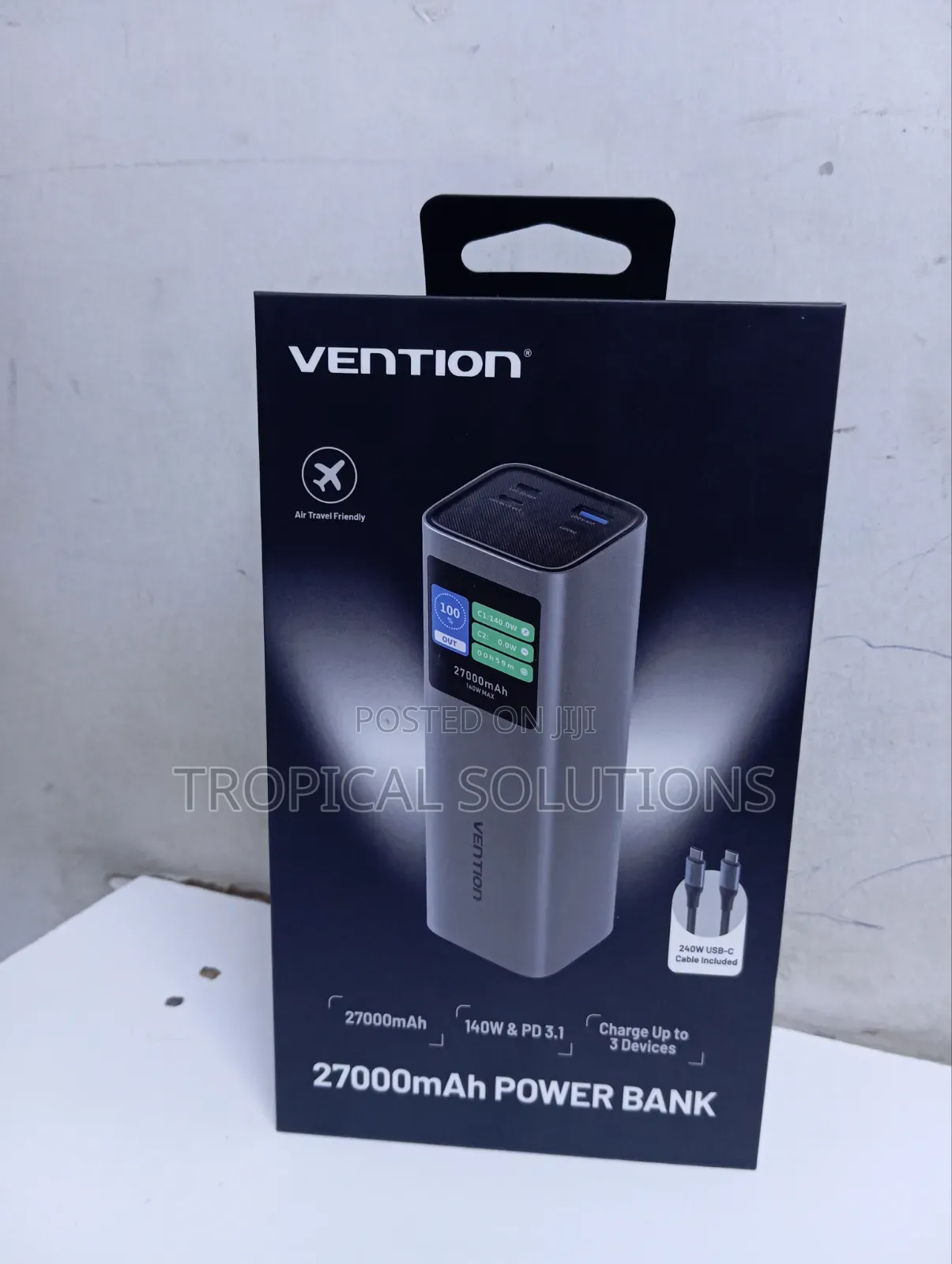 Power Bank Vention 27000mah 140w