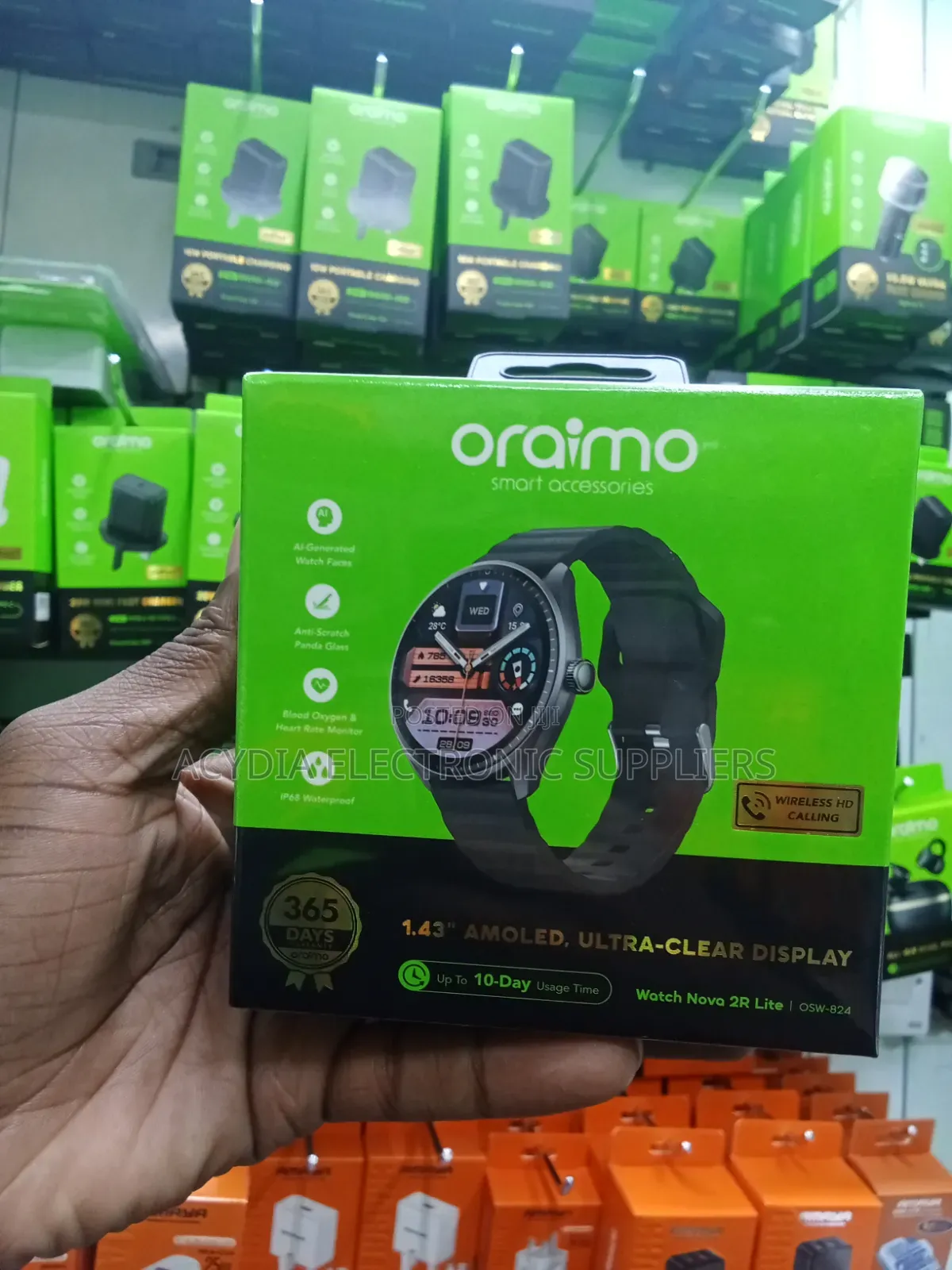Oraimo Watch Nova 2r Lite 1.43" Amoled 30-Day Standby Smart Watch