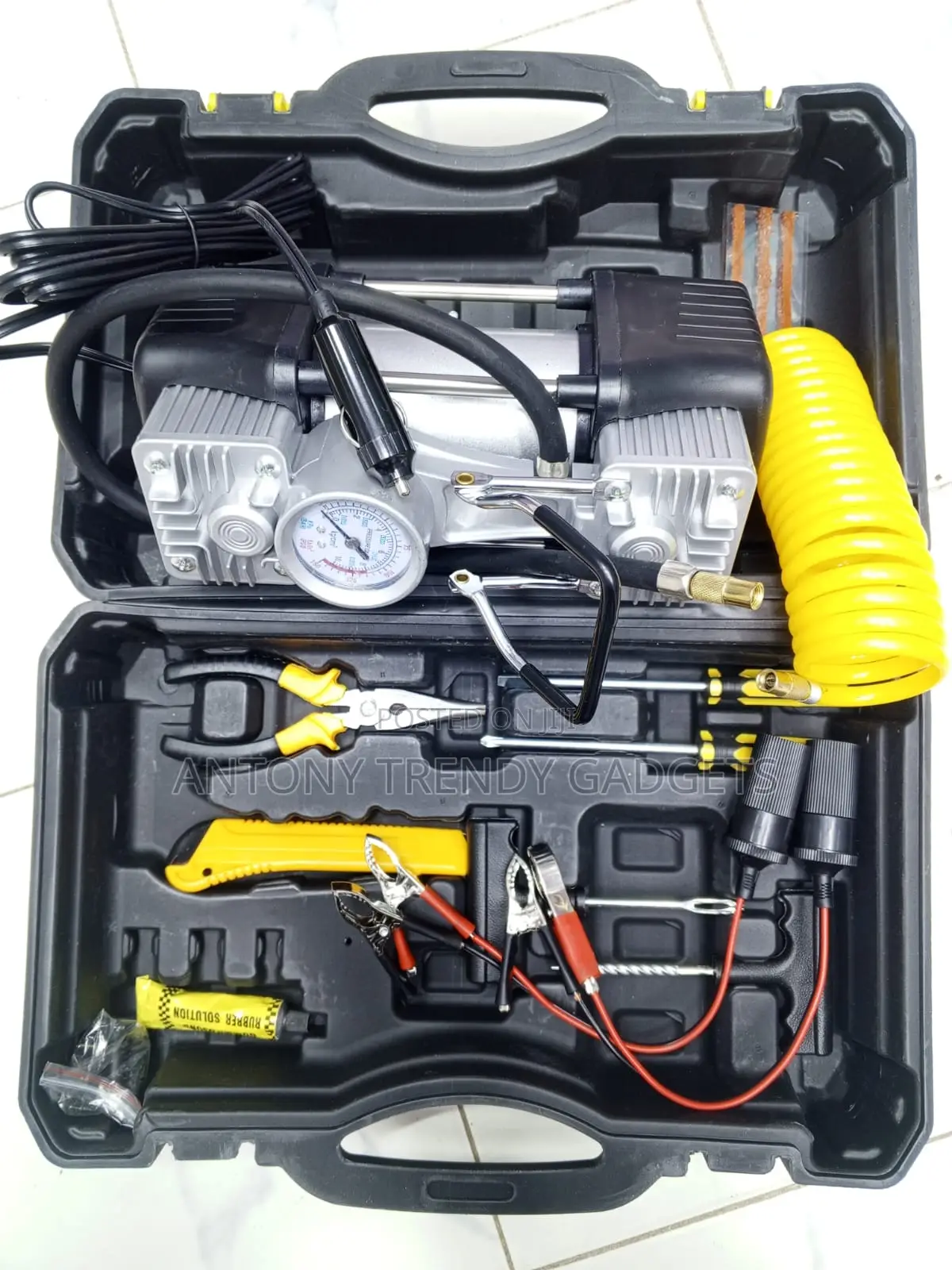 12v Double Cylinder Tire Inflator Air Compressor Repair Kit