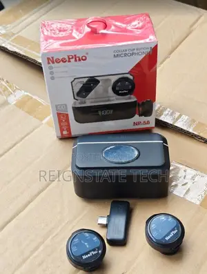 Neepho Dual Clip-on Microphone With Charging Case – Np-58