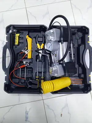 12v Car Air Compressor Tire Repair Tool Kit With Case