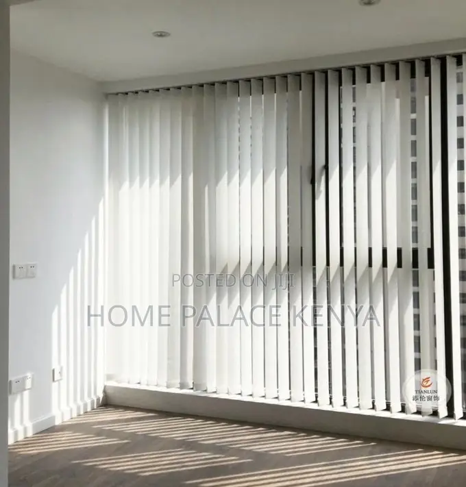 Window Blinds: Polyester Fireproof Vertical Blinds Shades
