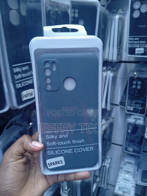 Tecno Spark 5 Grey Smooth Grip and Shock Absorption - main view
