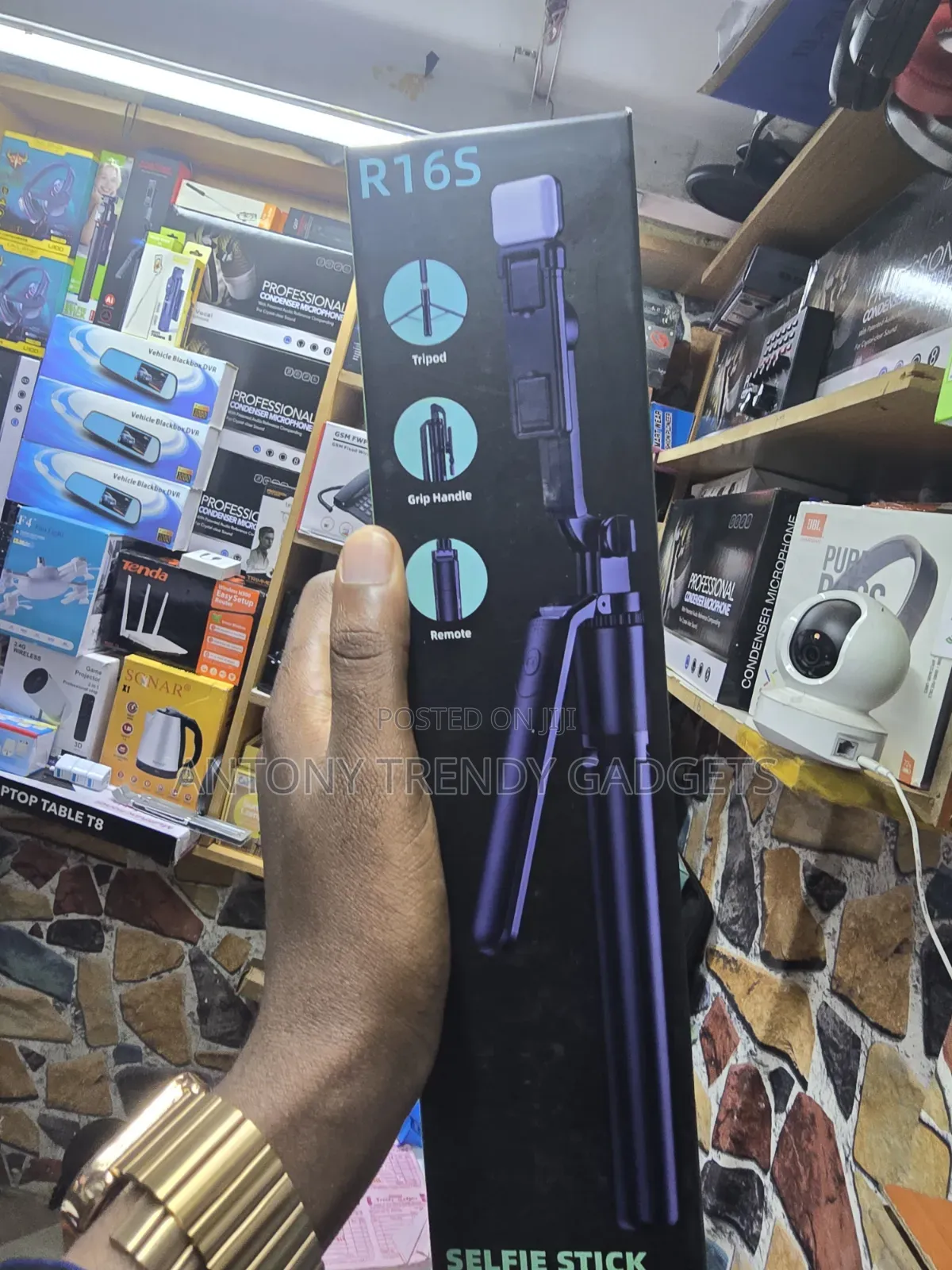 Selfie Stick With Light 2m