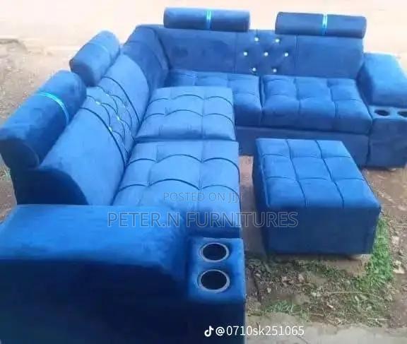 Blue L Seat - main view