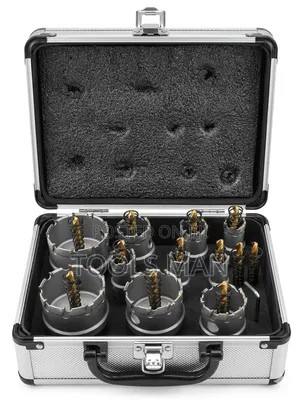 13 PCS Professional TCT Hole Saw Cutter Set for Metal Steel.