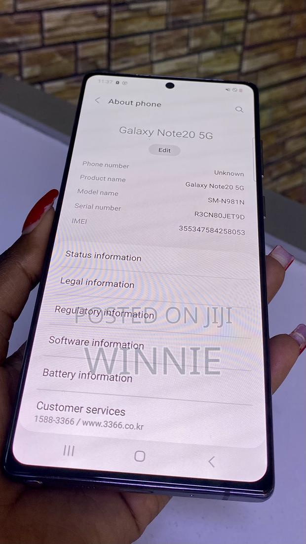Samsung Galaxy Note 20 5G 256 GB Blue - thumbnail 2