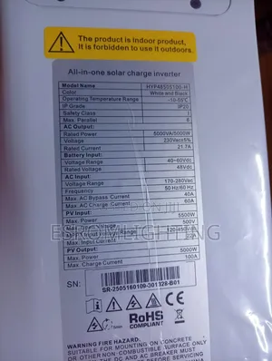 Srne 5kw Solar Inverter -Hyp4850s100-H