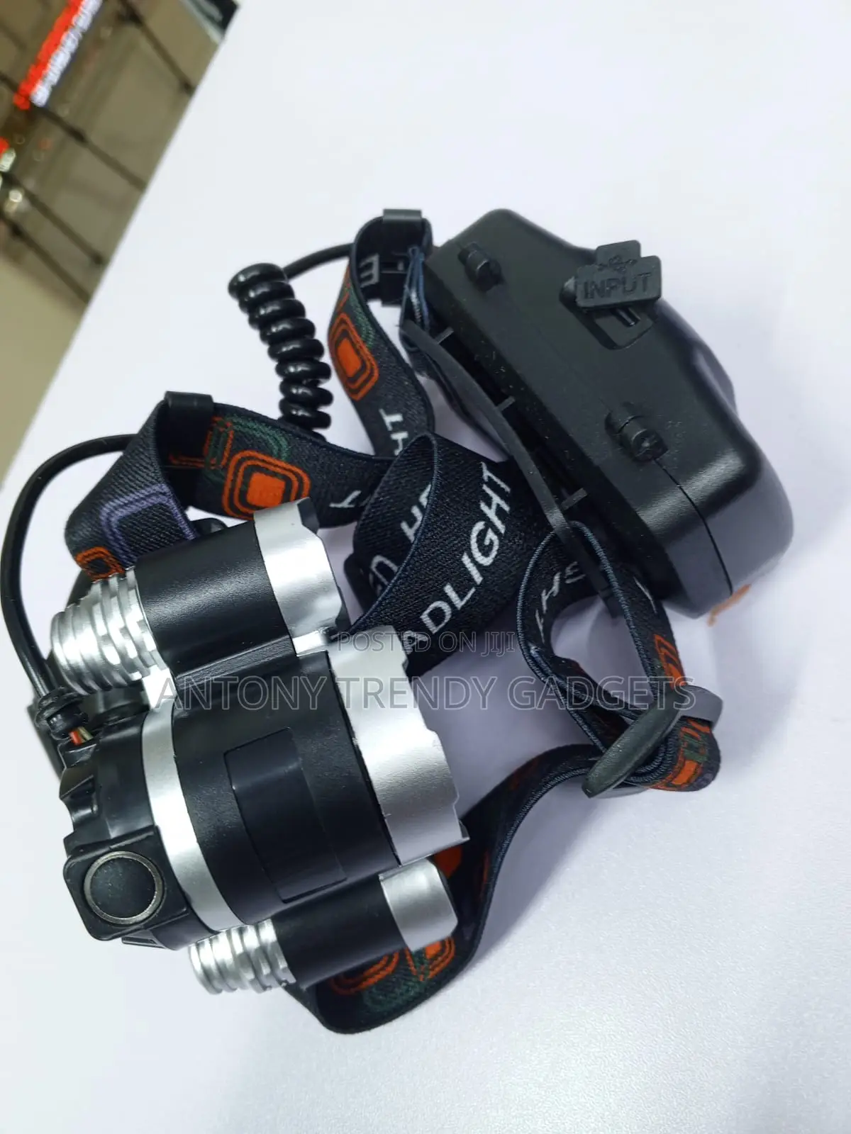 3xt6 Led Headlamp Rechargeable Usb Waterproof Head Torch