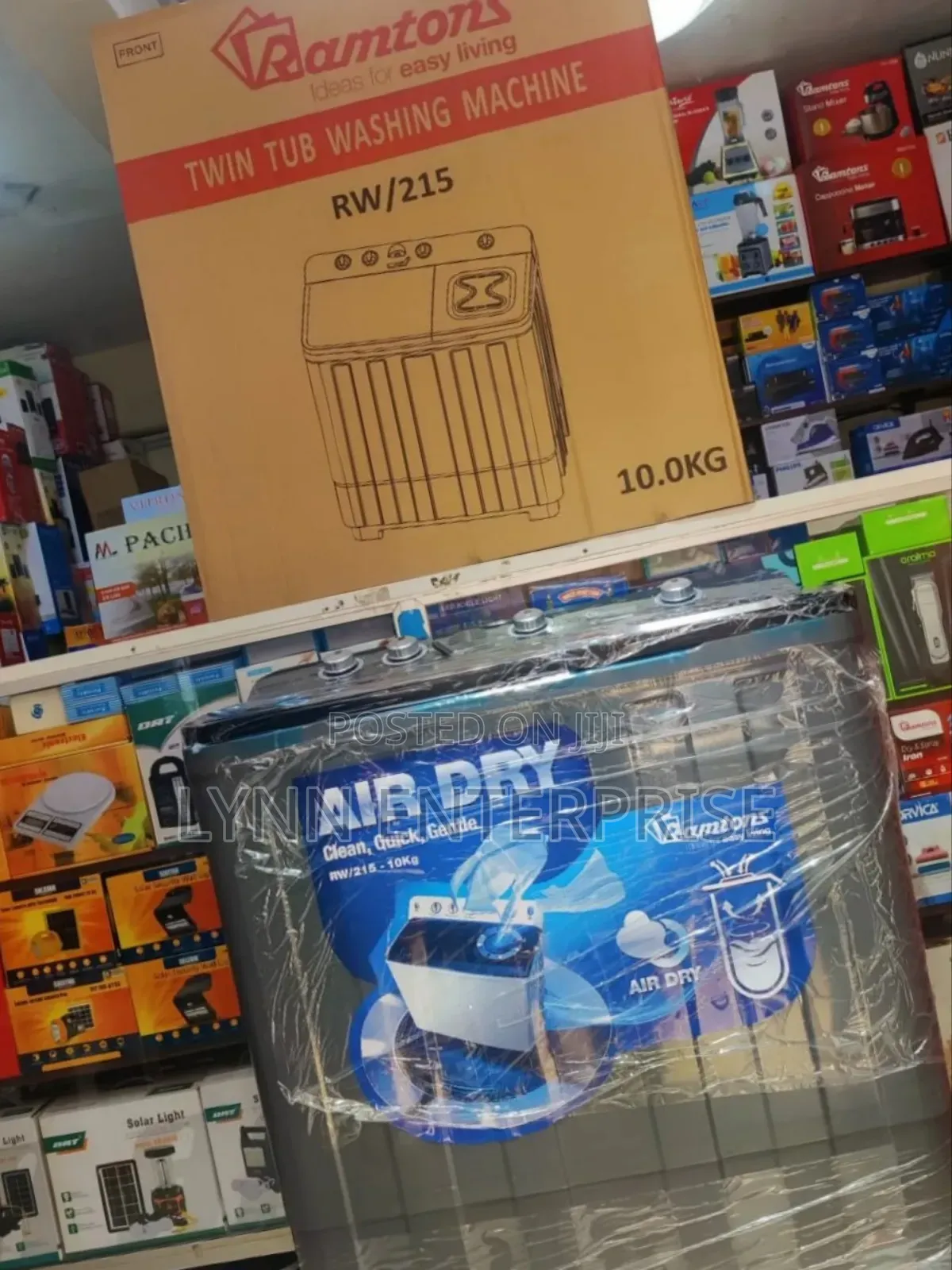 *Ramtons Washing Machine Twin Tub 10kg With Air Dryer Rw215