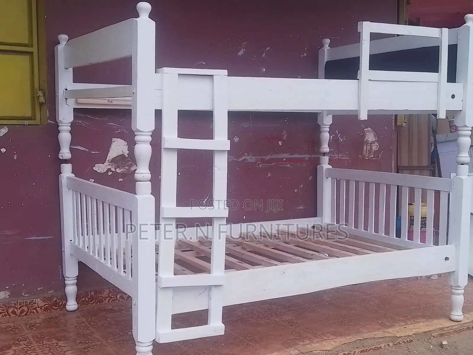 White Double Decker Bed