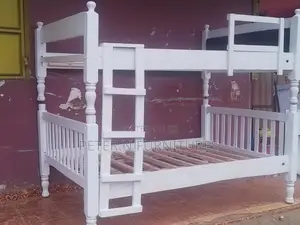 White Double Decker Bed