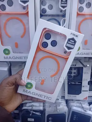 iPhone 17 Pro Max in Orange Silicon Case
