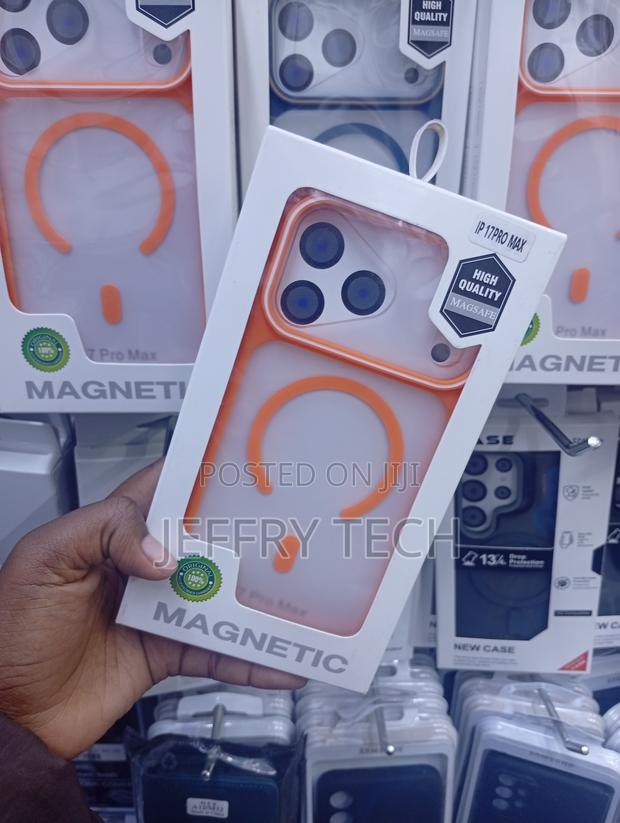 iPhone 17 Pro Max in Orange Silicon Case - thumbnail 2