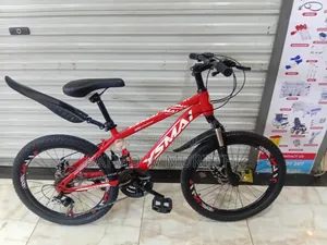 Kid's Mountain Bicycle Size 22 With Front Suspension and Disc Break