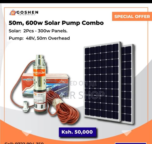 50m,600w Solar Submersible Water Pump