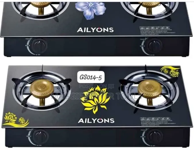 Approved and Reliable Ailyons 2 Burner Glass Top Gas Cooker