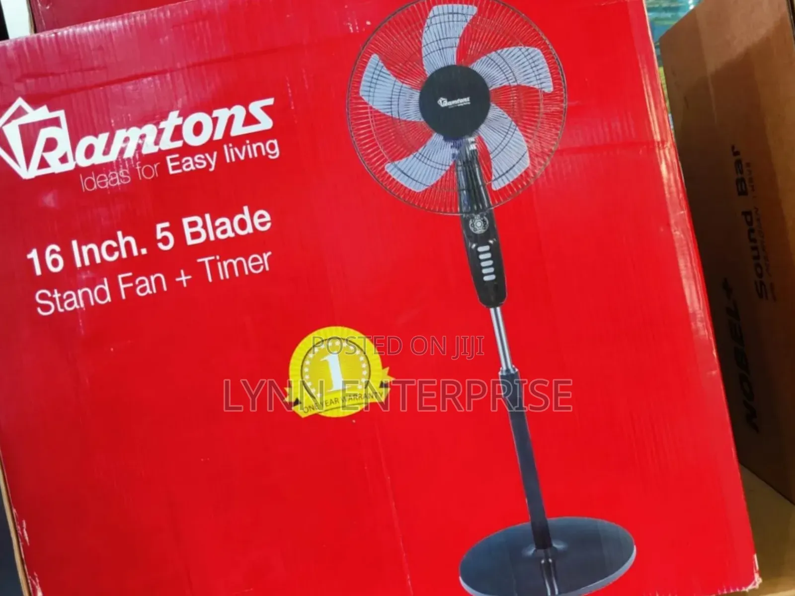 *Ramtons 16" Stand Fan With Remote Rm669